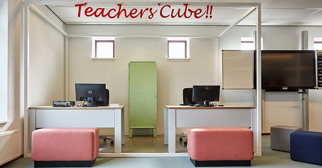 Inrichting Commanderij College van de maatwerk Teachers' Cube